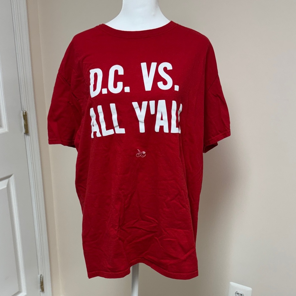 Unisex WNBA Washington Mystics Red Graphic T-Shirt. Size: Men’s XL - Picture 2 of 4